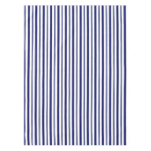 Sailor Blue Vertical Stripes Tablecloth