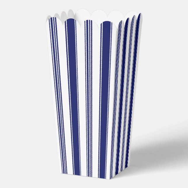 Sailor Blue & White Stripes Favor Box (Front)