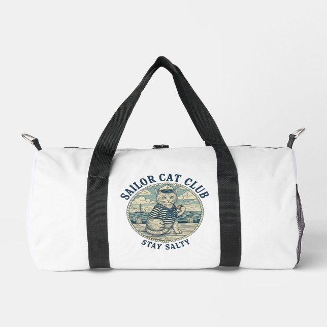 Sailor Cat Club Duffle Bag (Front)