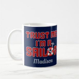 SAILOR custom name mug