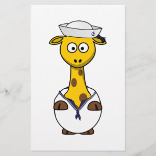 Sailor Giraffe Cartoon