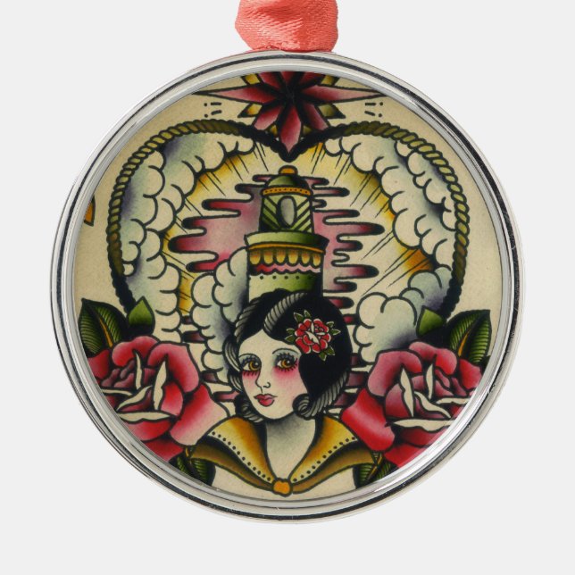 sailor girl 1 metal ornament (Front)