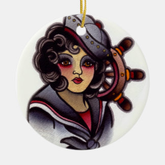 sailor girl ceramic ornament