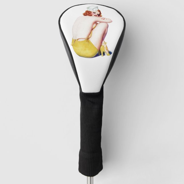 Sailor Girl Pin-up Golf Head Cover (Front)
