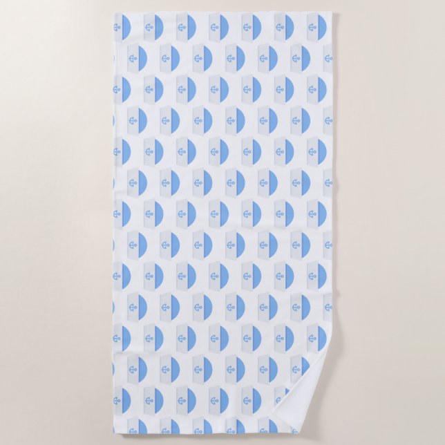 sailor hat beach towel (Front)