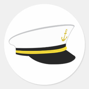 Sailor Hat Classic Round Sticker