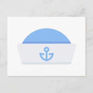 sailor hat postcard