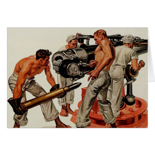 Sailor Hunks Loading the Big Gun (Front Horizontal)