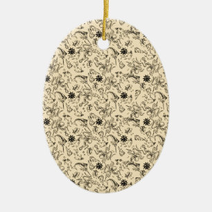 Sailor Jerry Pattern Ceramic Ornament