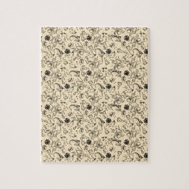 Sailor Jerry Pattern Jigsaw Puzzle (Vertical)