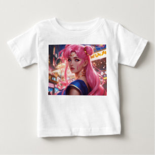 Sailor Moon with Pink Hair Baby T-Shirt