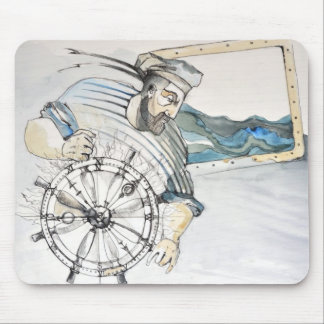 Sailor nautical decoration mouse pad
