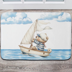Sailor Teddy Bear Bath Mat