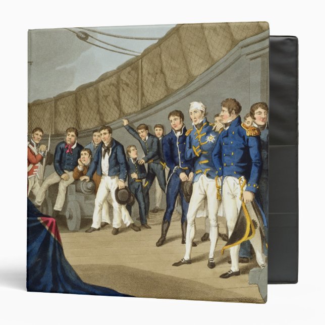 Sailors at Prayer on Board Lord Nelson's Ship Binder (Front/Inside)