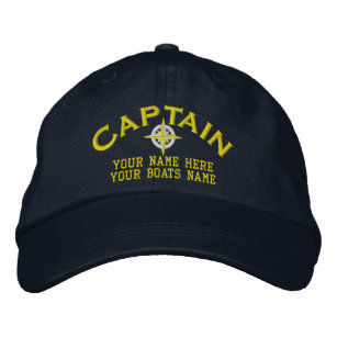 Sailors boat captains sailing embroidered hat