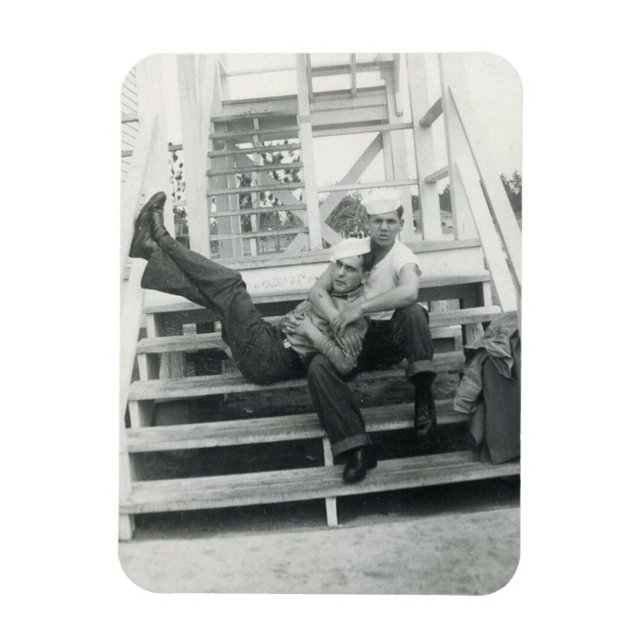 Sailors Embrace Magnet (Vertical)