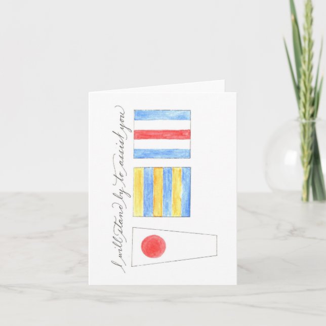 Sailor's Encouragement/Sympathy Card (Front)
