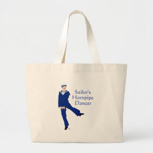 Sailors Hornpipe Dancer Large Tote Bag