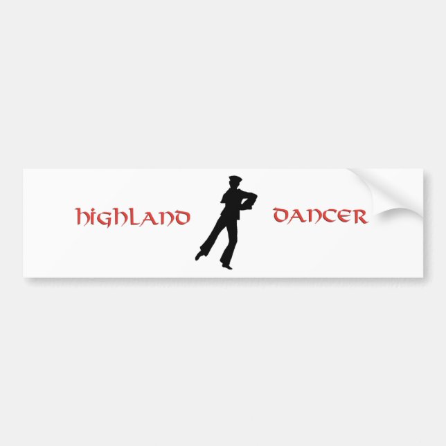 Sailors Hornpipe Highland Dancer Bumper Sticker (Front)