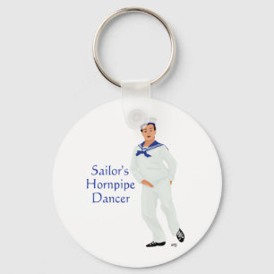 Sailors Hornpipe Highland Dancer Keychain