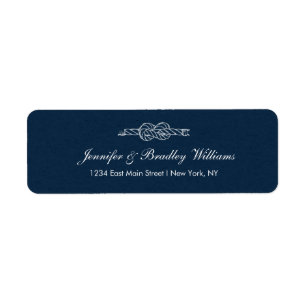Sailor's Knot Wedding Return Address Label