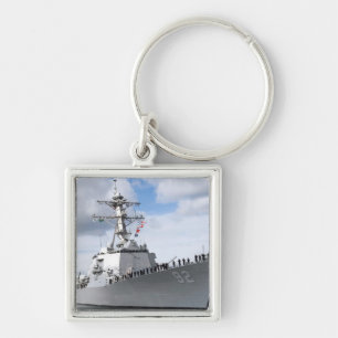 Sailors man the rails keychain