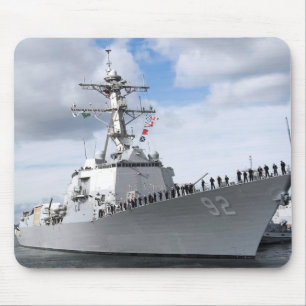 Sailors man the rails mouse pad