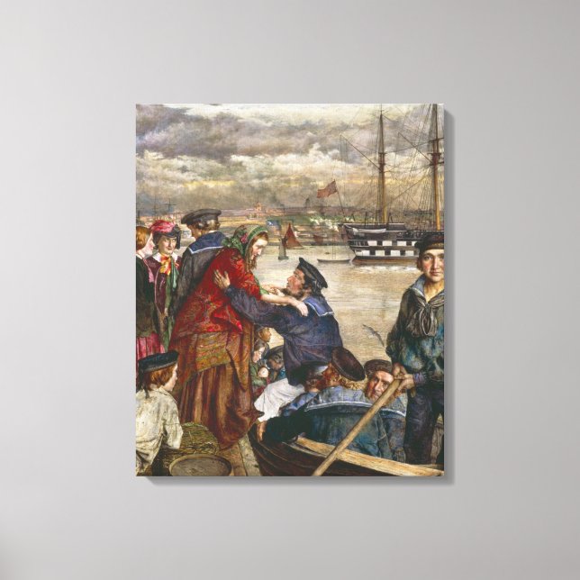  Sailors' Sweethearts and Wives (by John Lee) Canvas Print (Front)