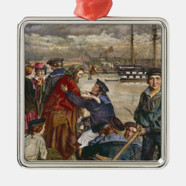  Sailors' Sweethearts and Wives (by John Lee) Metal Ornament (Front)