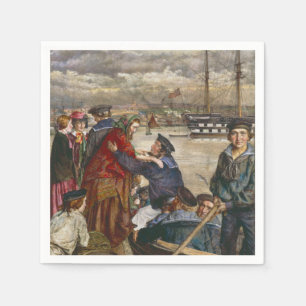  Sailors' Sweethearts and Wives (by John Lee) Napkin