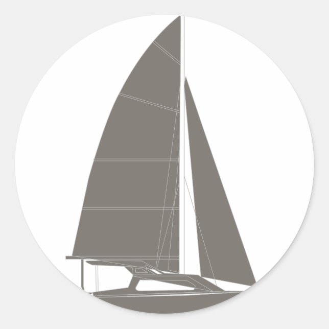 Sails Classic Round Sticker (Front)