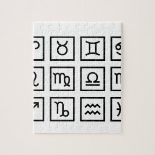 S'aimant puzzle de zodiaque