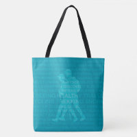Saine Trekking Turquoise Words Sac de plage