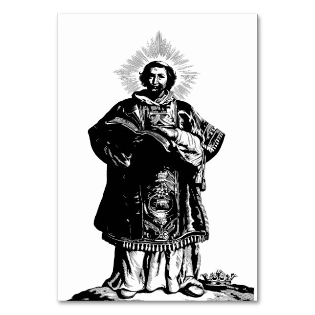 Saint Adalbert of Prague Bishop and Martyr Table Number (Front)