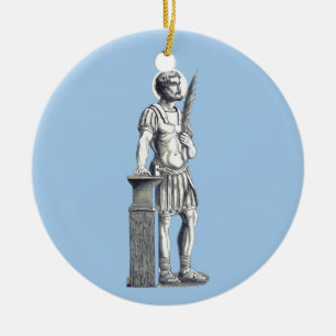 Saint Adrian Herculian Guard Ceramic Ornament