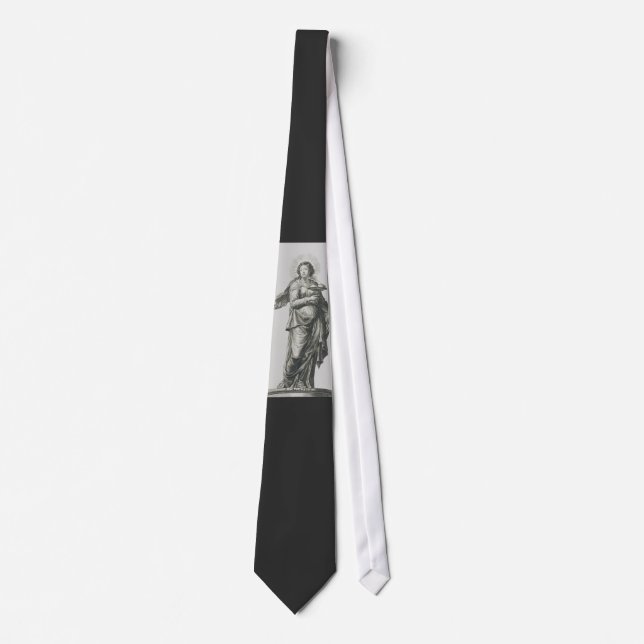 Saint Agatha of Sicily Hagiographic Religious Art Tie (Front)