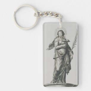 Saint Agatha of Sicily Keychain