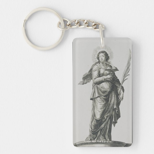 Saint Agatha of Sicily Keychain (Front)