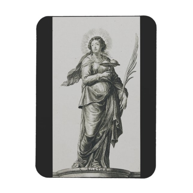 Saint Agatha of Sicily Magnet (Vertical)