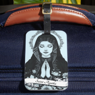 Saint Agatha of Sicily Patron of Nurses Luggage Tag