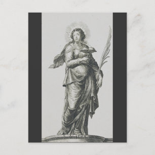Saint Agatha of Sicily Postcard