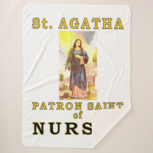 SAINT AGATHA SHERPA BLANKET