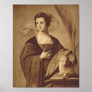 Saint Agnes by Alonso Cano Poster