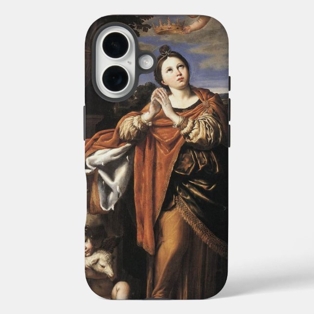 Saint Agnes by Domenichino (c. 1620) Case-Mate iPhone Case (Back)