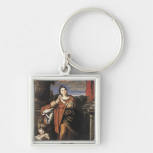 Saint Agnes by Domenichino (c. 1620) Keychain