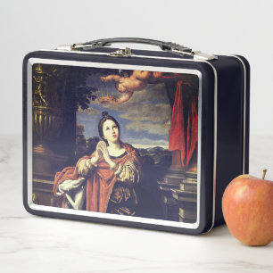 Saint Agnes by Domenichino (c. 1620) Metal Lunch Box