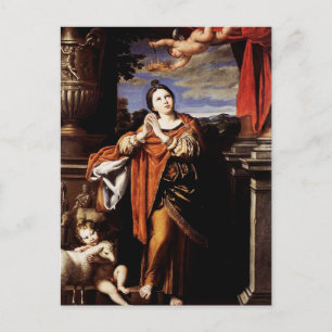 Saint Agnes by Domenico Zampieri Postcard