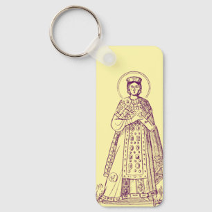 Saint Agnes of Rome greek mosaic Keychain