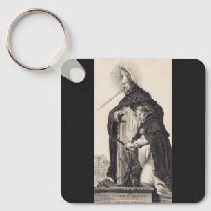 Saint Albert the Great and saint Thomas Aquinas Keychain