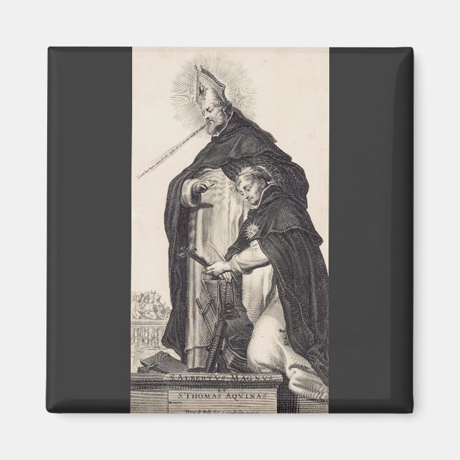 Saint Albert the Great and saint Thomas Aquinas Magnet (Front)